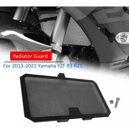 Motorcycle Accessories CNC Radiator Cover Radiator Grille Guard Cover For YAMAHA YZF R3 YZFR3 YZFR25 2021 2020 2019 2018 13-21