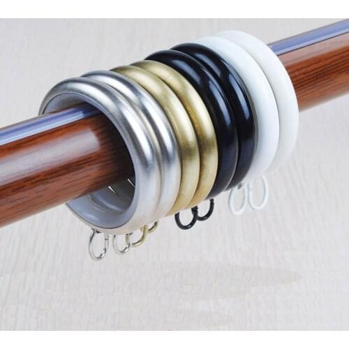 Window Curtain accessories hanging rings plated metal surface for Roman rods