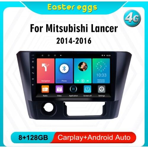 Eastereggs 9 inch Android 8.1 2 Din Car Multimedia Stereo Navigation GPS Autoradio For Mitsubishi Lancer 2014-2016 Head Unit