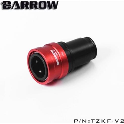 Barrow TZKF-V2 black/silver boday water cooling fittings sealing quick coupling female connector