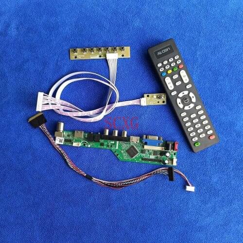 HDMI-compatible USB AV VGA Fit LTN156AT19/LTN156AT20/LTN156AT22 Kit Signal analog LCD/LED 1366*768 40Pin LVDS Screen drive board
