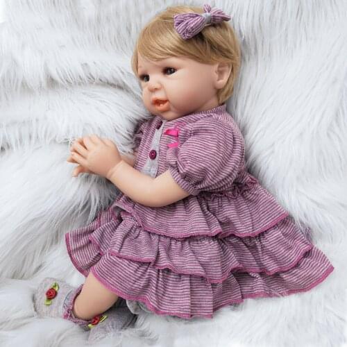 55cm Reborn Baby Doll Kid Birthday Gifts Boy Newborn Toy for Girls Dolls Bebe Reborn Silicone Vinyl Red Outfit with Toy Bear