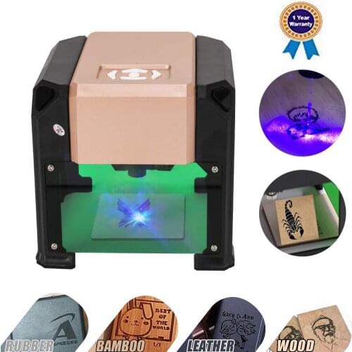 Smartlife Engraver, 3000MW Laser Engraving Machine Mini Desktop Laser Engraver Machine DIY Logo Laser Engraver Printer