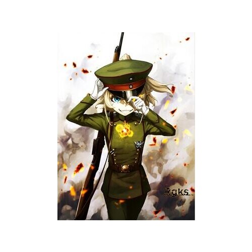 Lot style Choose Anime Youjo Senki Saga of Tanya Art print Silk poster Home Wall Decor