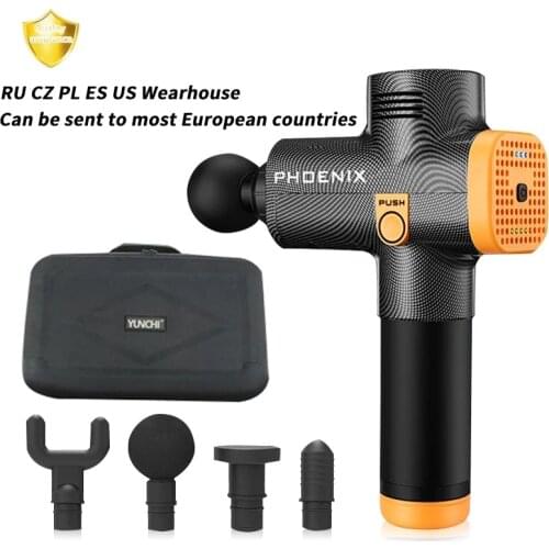 Phoenix Muscle Stimulator Massage Gun Vibrating Deep Therapy Relaxation Fascia Fitness Exercise Pain Relief Electric Massager