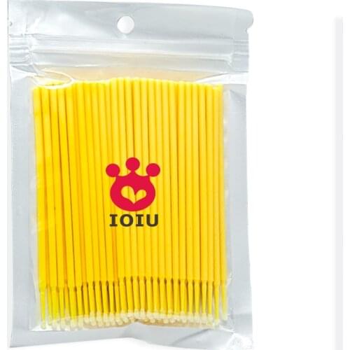 IOIU 500/1000/2000 Disposable Makeup Brushes Swab Durable Micro Mascara Brush Eyelash Extension Individual Lash Removing Tools