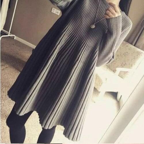 Autumn Winter Pregnancy Knitted Clothes Maternity Sweater Tops Long Fashion New L-3XL Women Clothing Bottoming Long Sweater