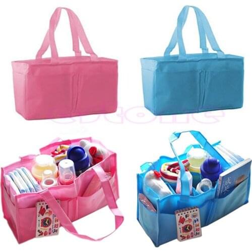 Outdoor Travel Portable Diaper Baby Nappy Divider Storage Organizer Bag Handbag