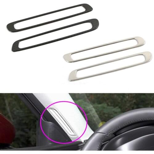 A Column Air Outlet Panel Cover For Mazda 3 Axela 2020 Carbon Look Protection Frame Trim Accssories Styling Decoration