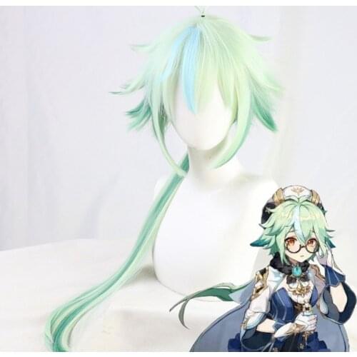 Cosplay Wigs for Women Girl Boy Game Genshin Impact High Temperature Heat Resistance Wig Harmless Sweetness Reverse Warping Hair