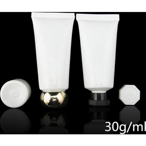 30ml Bottle Plastic Makeup Hoses Facial Cleanser Tube Refillable Bottles Face Cream Container F20173053