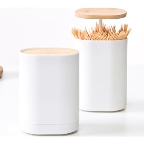 Simple Toothpick Bucket Portable Fashion Push-type Toothpick Holder Automatically Open for Home Bedoom Restaurant Use