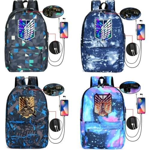 Anime Attack On Titan Backpack Kids Boys Girls School Backpacks Men Women New Pattern Laptop Bags Students Book Rucksack
