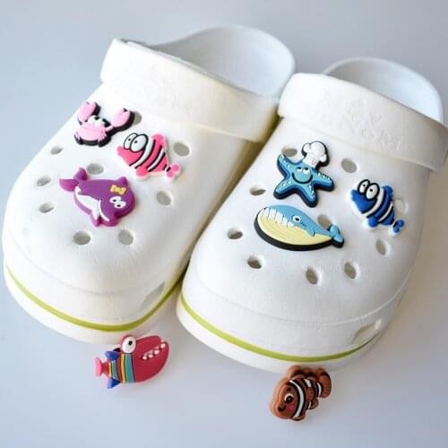 Cartoon Dolphin Shoe Flower Decoration Removable PVC Soft Rubber Shoe Clasp