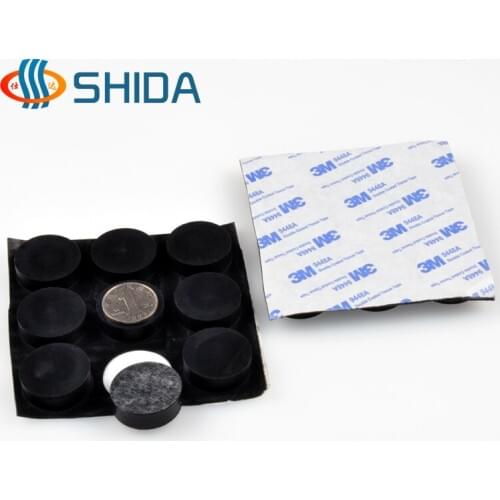 New 20PCS 30mm*10mm Black Self Adhesive Anti Slip Silicone Furniture Bumper Pad,Flat Rubber Feet Pad for Table,Shock Absorber