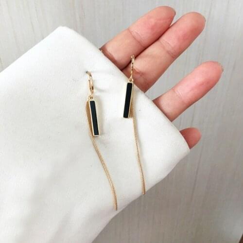 Fairy Simple Chain Beautiful Indian Earrings Temperament Long Aesthetic Fashion Earrings