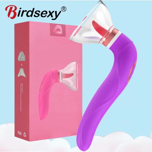 Sucking Vibrator Tongue Licking Sex Toys for Couple Small and Cute Erotic Adult Products Vagina Masturbator Clitoral Stimulator
