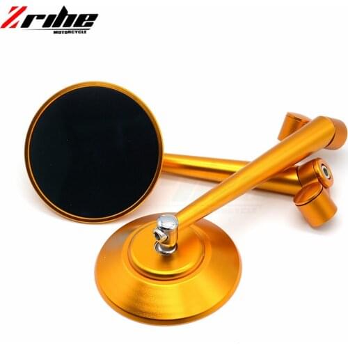 For 1Pair Universal Motorcycle CNC Aluminium Backup Rearview Mirrors accessories mirror For Kawasaki VULCAN/S/VERSYS 650CC 2015