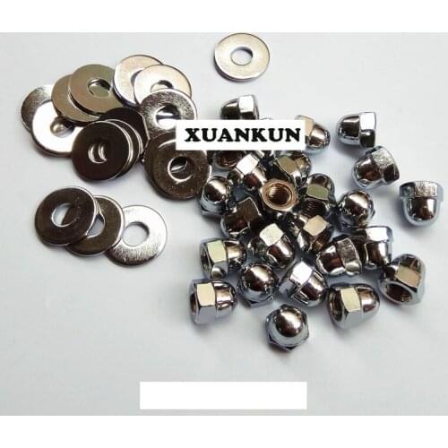 High Quality Eight Level Electroplating for Motorcycle Rear Shock Absorber Screw Nut Rear Fork Back Shock Absorber Gasket Nut