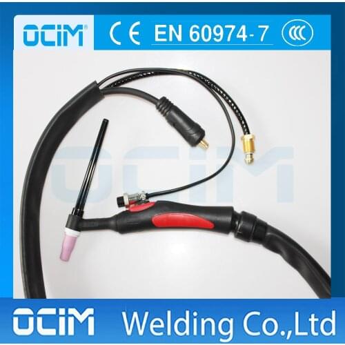 WP9 Tig Welding Gun 4m 12ft 35-70 Euro Connector 5/8-18 Gas Nut