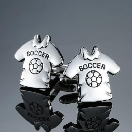 C-MAN Are other football clothing cufflinks, classic design style of French sports suit clothing Cufflinks