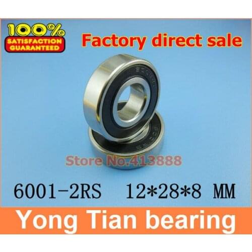 1pcs) SUS440C environmental corrosion resistant stainless steel bearings (Rubber seal cover) S6001-2RS 12*28*8 mm