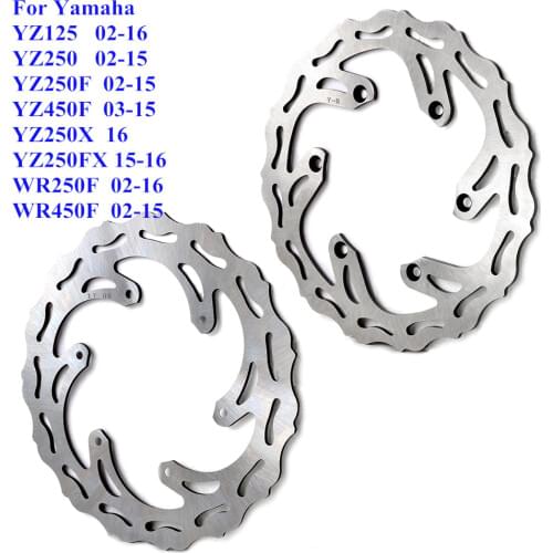 134mm Motorcycle Steel Front Rear Brake Disc Rotor For Yamaha WR250F WR450F YZ125 YZ250 YZ250F YZ450F YZ250X YZ250FX 2002-2016