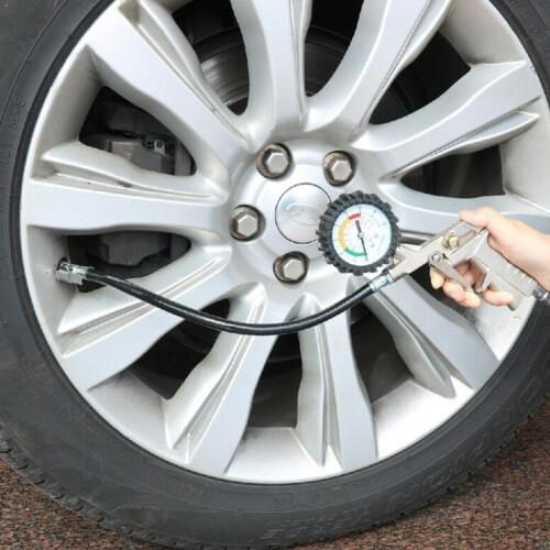 Auto Tire Pressure Gauge For Car Motorcycle SUV Inflator Pressure Compressor Repair Type Tools For Air Gun Durable Ti Pumps R9B9