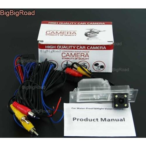 BigBigRoad Car Rear View Reversing backup Camera with power relay / filter For Jeep Liberty parking camera Night Vision