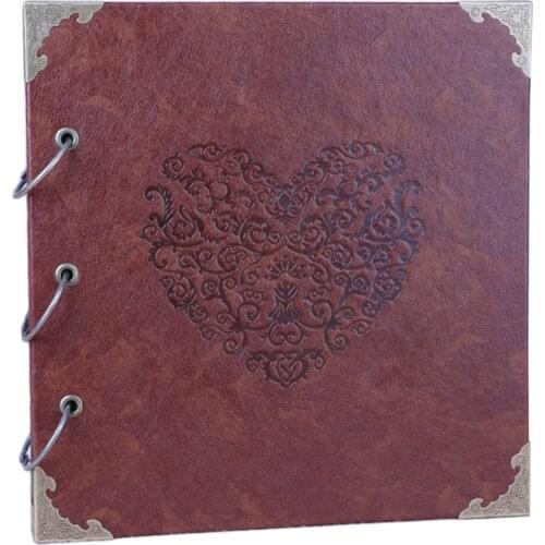 Photo Album Diy 16Inch Scrapbook Photo Album DIY Memory Album for Valentines Day Wedding Gift Anniversary Baby Memory Book XX