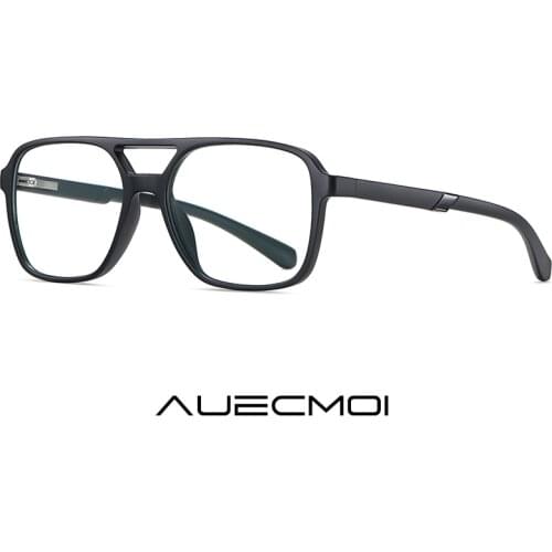 Classic Vintage Anti Blue Light Blocking Square Glasses Men Luxury Myopia Prescription Optical Eyeglasses Big Frames Eyewear