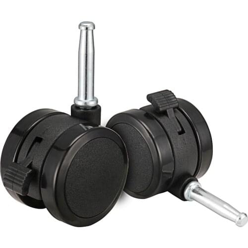 2'' 4pcs 8*38 Castors brake PU Office Furniture Universal wheels Computer Desk Chair Swivel Casters Alloy Wheel Revolving Pulley