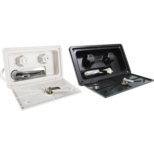 RV Exterior Shower Box Kit with Lock Boat Marine Camper Motorhome Caravan for RV Boat