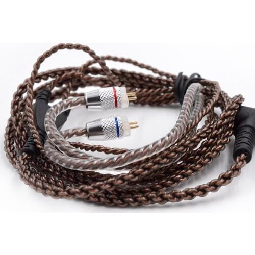 CCA 1.2m Purity Oxygen Free Copper Headset Silver Cable Plated Wire 0.75mm Pin Upgrade For ZSX EDX ZS10 PRO ZSN C12 C10 CKX C16