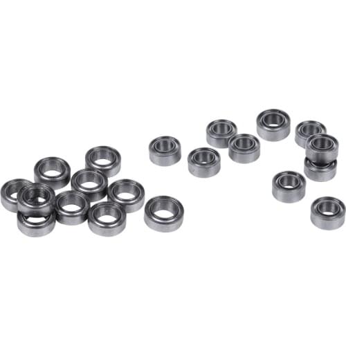 10Pcs Miniature Sealed Metal Shielded Metric Radial Ball Bearing Model: MR63-ZZ 3X6X2.5mm & 10Pcs MR74-ZZ 4x7x2.5mm