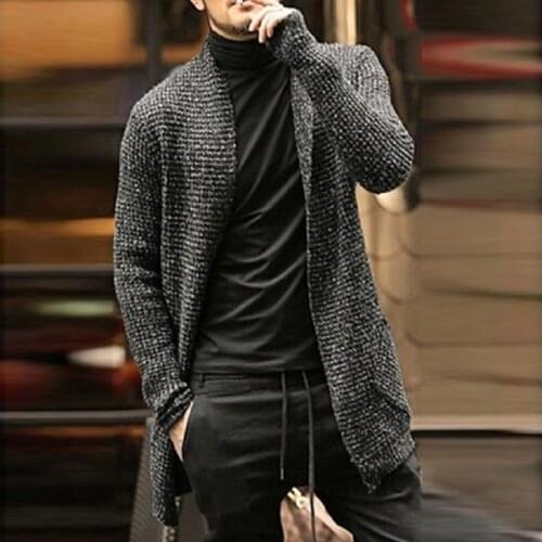 Men Sweater Long Sleeve Cardigan England Style Cardigan Clothing Fashion Thick Warm Sweater Men Casual Sweater Cardigan