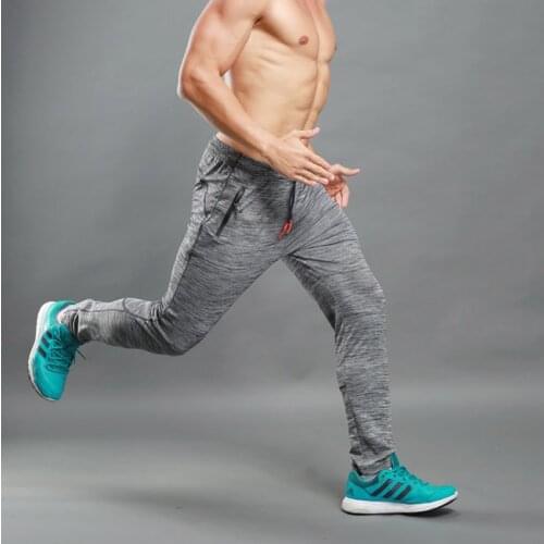 New Winter Men Running Sport Long Pant High Elastic Drawstring Trousers Zipper Pocket Sweatpants Trainning Long Trousers 3XL