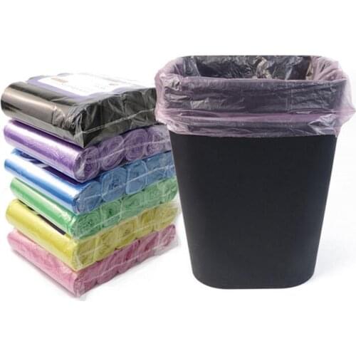One-time 5 Rolls 100Pcs Household Disposable Trash Pouch Kitchen Storage Garbage Bags Waste Collection Bag