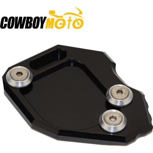 Motorcycle Stand Kickstand Aluminum Side Stand Plate Enlarge Pad For BMW F800GS F800 GS 2008-2015 08 09 10 11 12 13 14