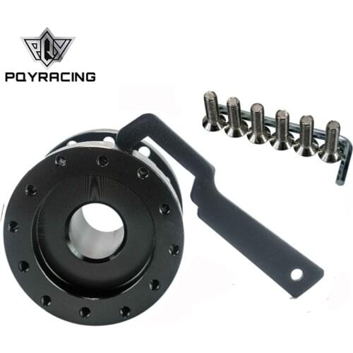PQY - BLACK ADJUSTABLE 40MM TO 70MM STEERING WHEEL SPACER BOSS HUB KIT PQY-SWF21