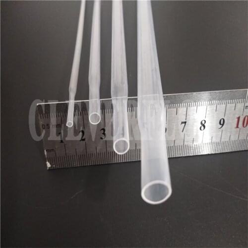 6*0.2mm 1meter long Clear FEP F46 plastic heat shrinking tube