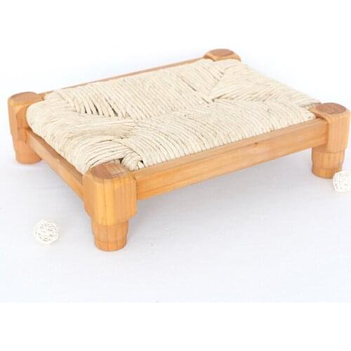 NEWBORN BED PROP vintage style mini size newborn bed wood stain bed newborn photography props