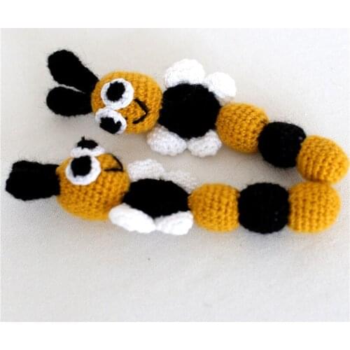 Christmas Bumble bee gift newborn photo prop Knitted Bee toy Stuffed Animal photography props