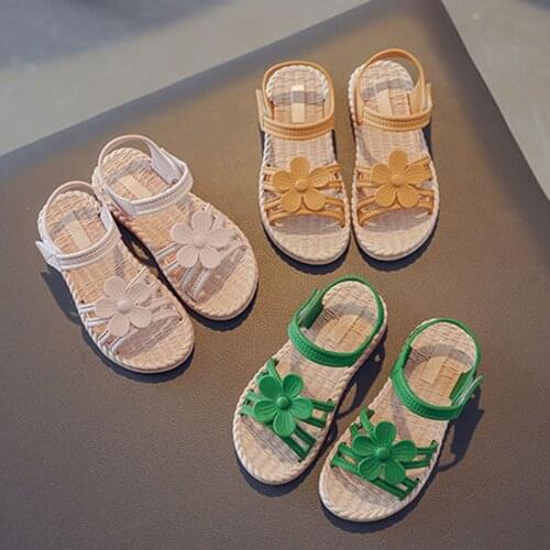 Girls Sandals Kids Summer Shoes Childrens Fashion Soft Bottom Princess Shoes Little Girls Baby Shoes Wild Style Platform Sandal