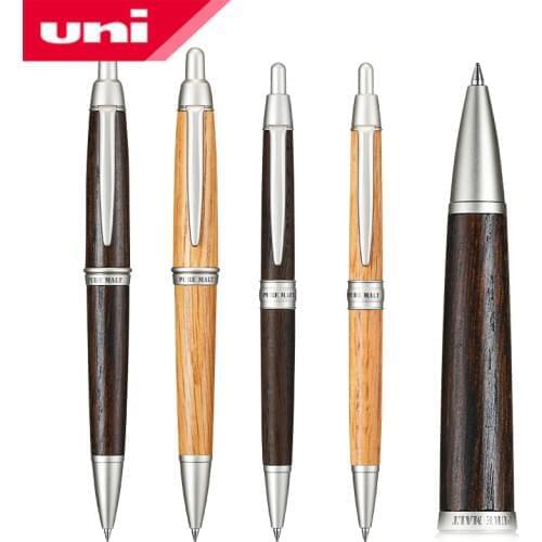 One Piece Japan Uni Pure Malt Ballpoint pen 0.7mm Oak Wood Natural or Dark Brown colors SS-1015