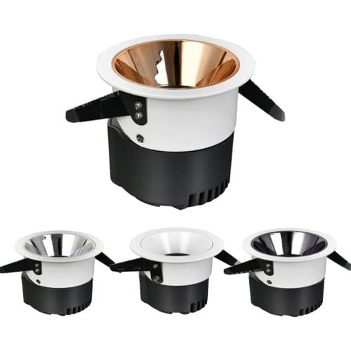 LED Ceiling Spot Light Angle Adjustable Embedded Anti-Glare Downlights 7W 9W 12W 15W 20W 25W 30W For Hotel Pic Background Aisle