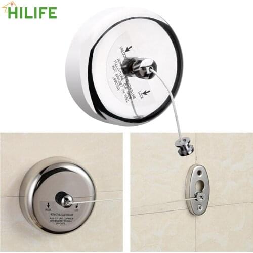 Retractable Clotheslines Stainless Steel Home Storage Portable Clothes Dryer Organiser Laundry Hanger