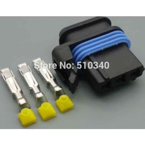 1set 3mm 3-hole female car connector Automotive Connector plug with Terminal