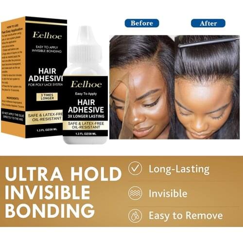 38ml Lace Wig Glue Adhesive Hair Block Invisible Glue Strong Hold Hair Bonding Glue Hair Gel Wig Kits For Tape Toupee Lace Wig