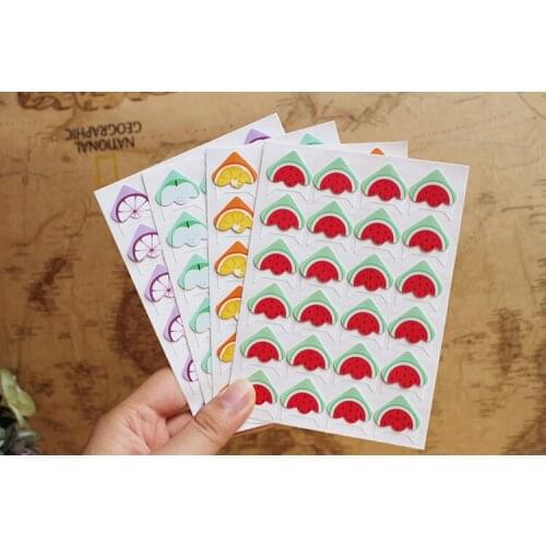 4pcs Cute fruit corner stickers series 4 selection 24 corner stickers DIY album phase angle stickers wholesale
